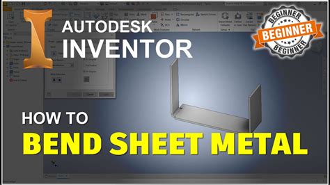 how to create bent metal housing in inventor|bend features sheet metal.